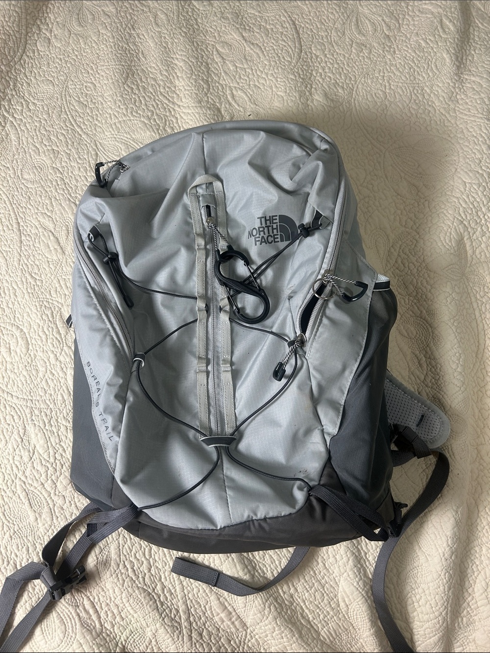 The North Face Light Gray Borealis Trail Backpack